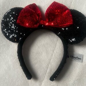 Disney Parks Sequin Minnie Mouse Ears Headband
